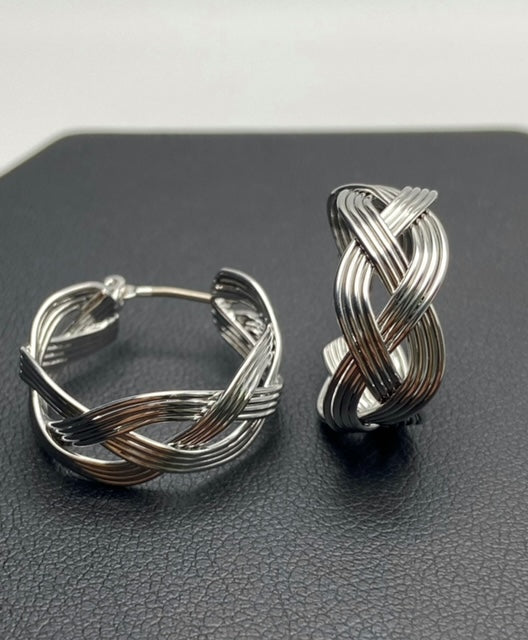 Hoop Braid Earrings