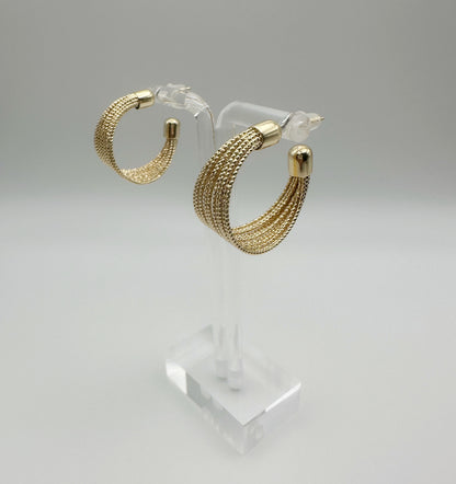 Hoop Line Earrings - Two Colors