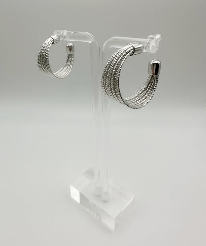 Hoop Line Earrings - Two Colors